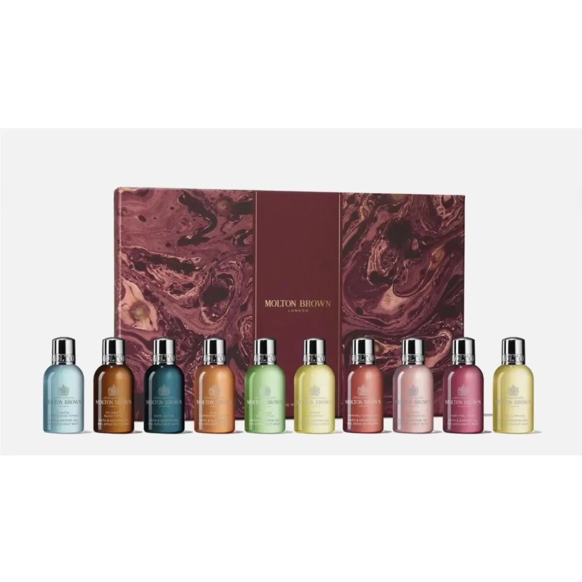 Bath Shower Gel Stocking Filler Collection 1.7 oz Gift Set 10 Pc by Molton Brown