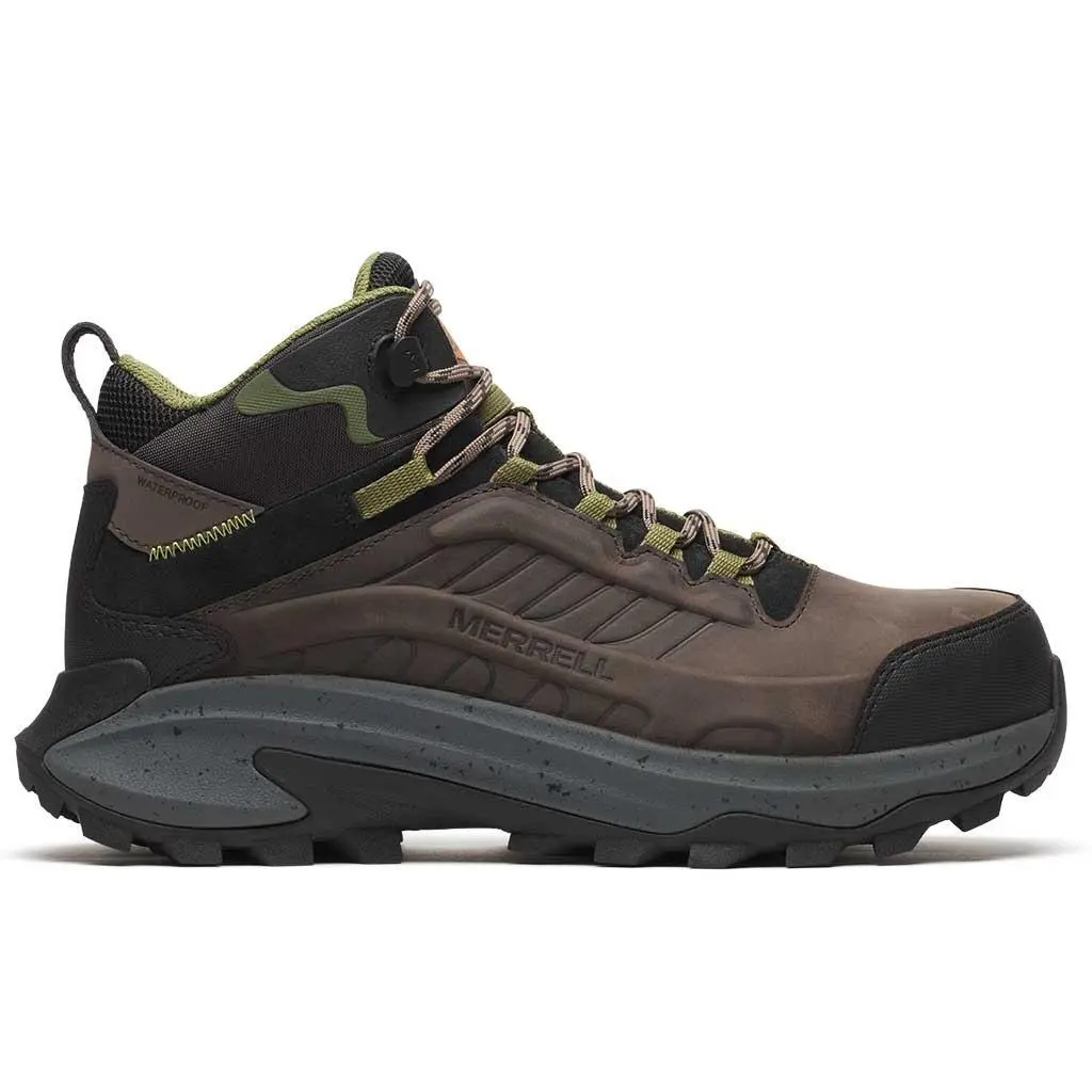 Work Merrell Men`s Moab Speed 2 Mid Waterproof Carbon Toe Boot