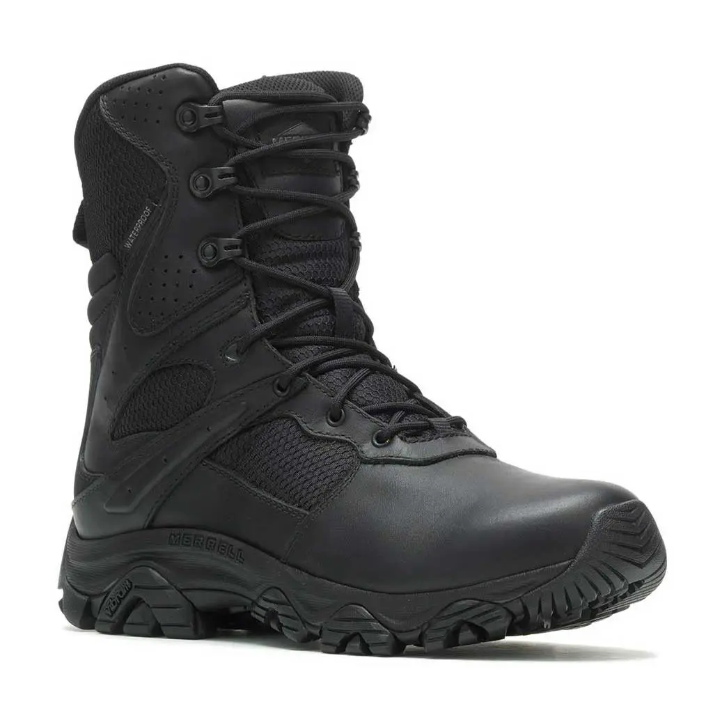 Merrell shoes - Moab 3 8 Inch Tactical Response Zip Waterproof Boot - Black 3