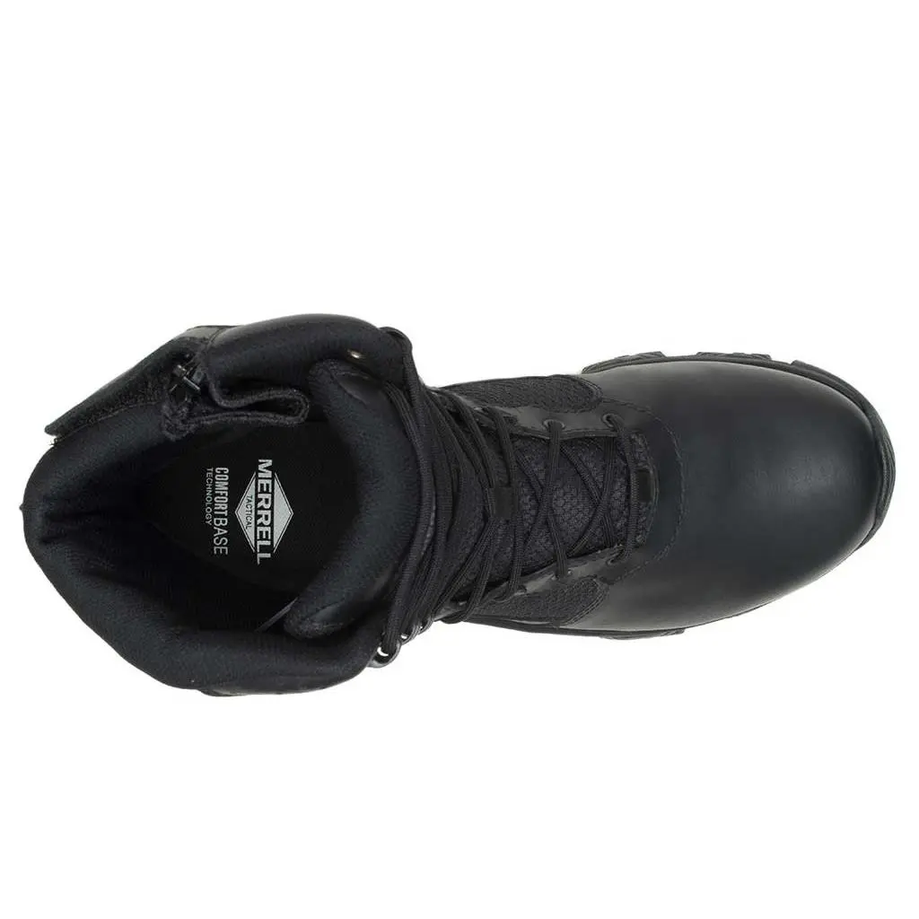 Merrell shoes - Moab 3 8 Inch Tactical Response Zip Waterproof Boot - Black 6