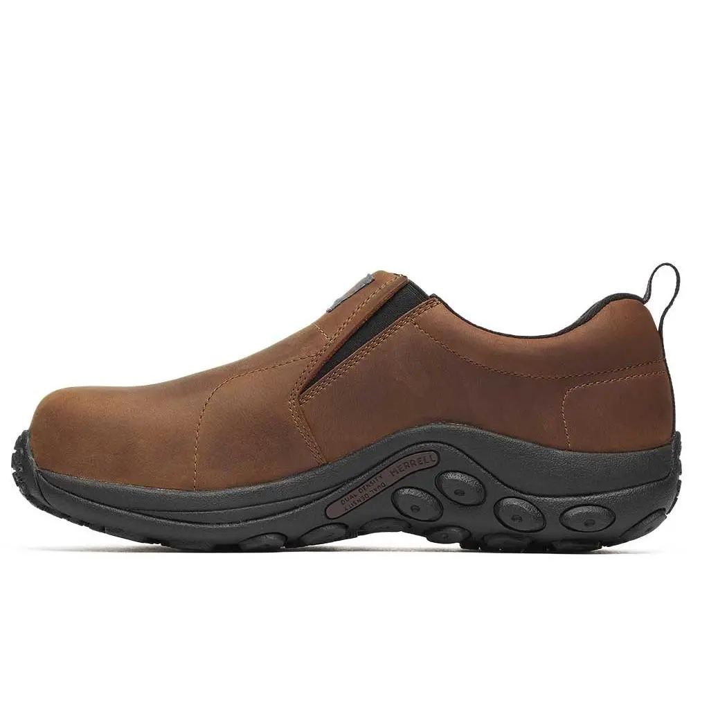 Merrell shoes - Jungle Moc Leather Hi-Vis Carbon Toe Waterproof Shoe - Brown 5