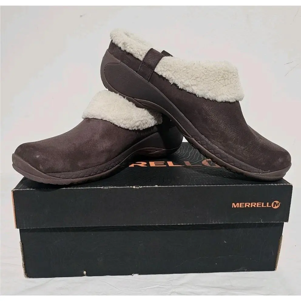 Merrell Encore Ice 4 Slide Q2 Womans Size 8 Espresso Shoes