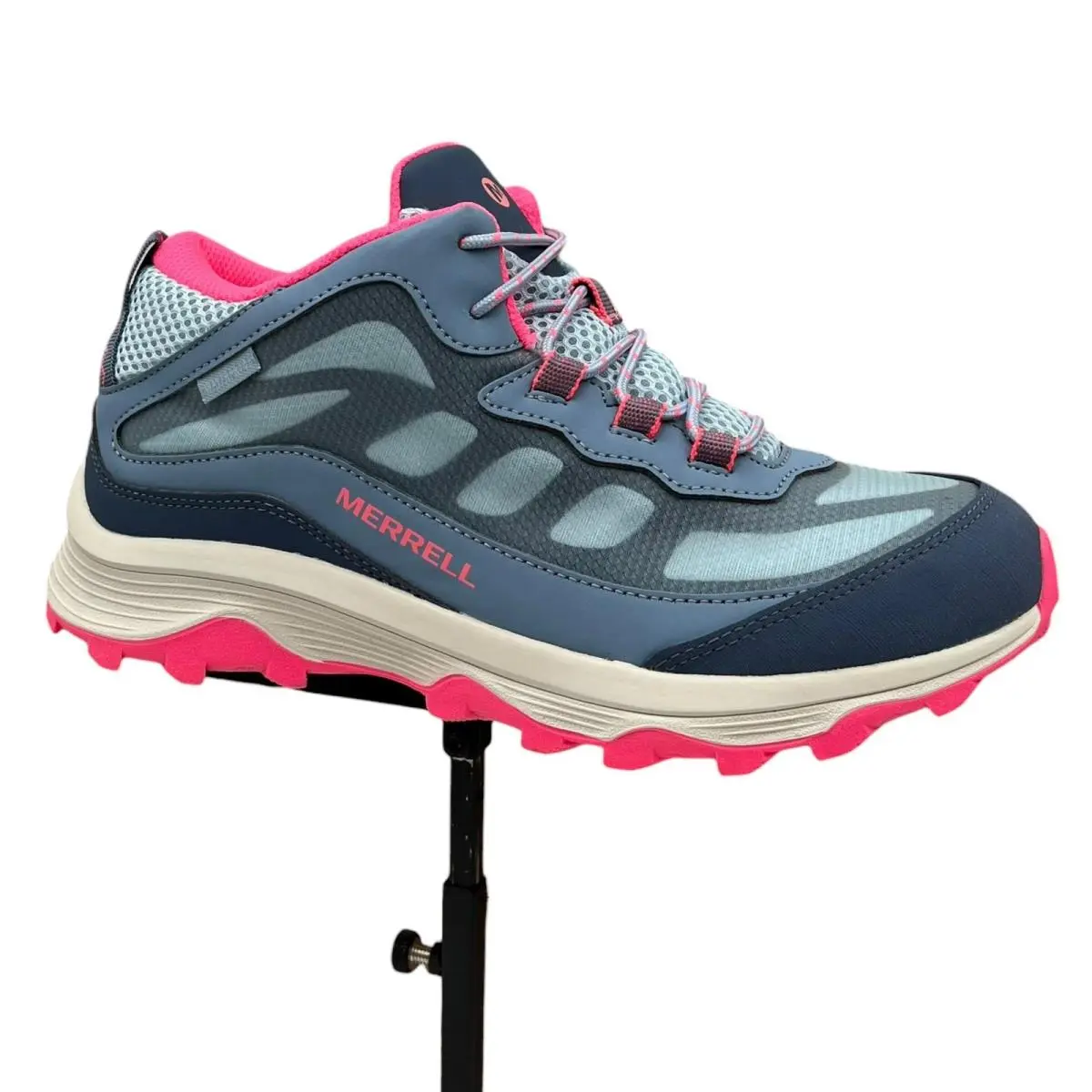 Merrell Moab Speed Youth Big Girls Waterproof Hiking Shoes Size 7 Blue Coral