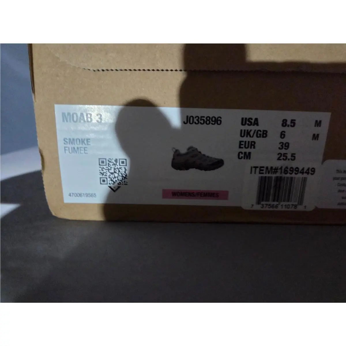 Merrell shoes - Gray (UPC: 737566110781) 0