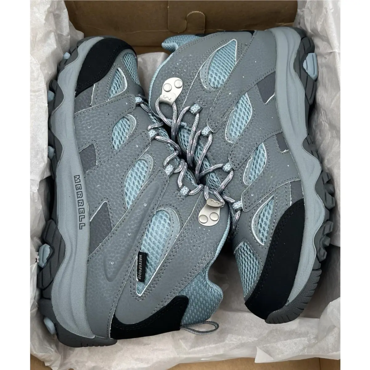 Merrell shoes - Merrell Moab 3 - Moab - Gray/teal (UPC: 195017223013) 1