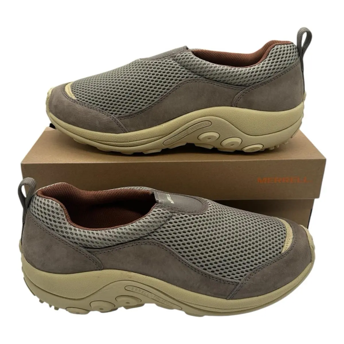 Merrell Jungle Moc Breeze SE Shoes Mens Size 10.5 M Grey Aluminum Slip On Hiking