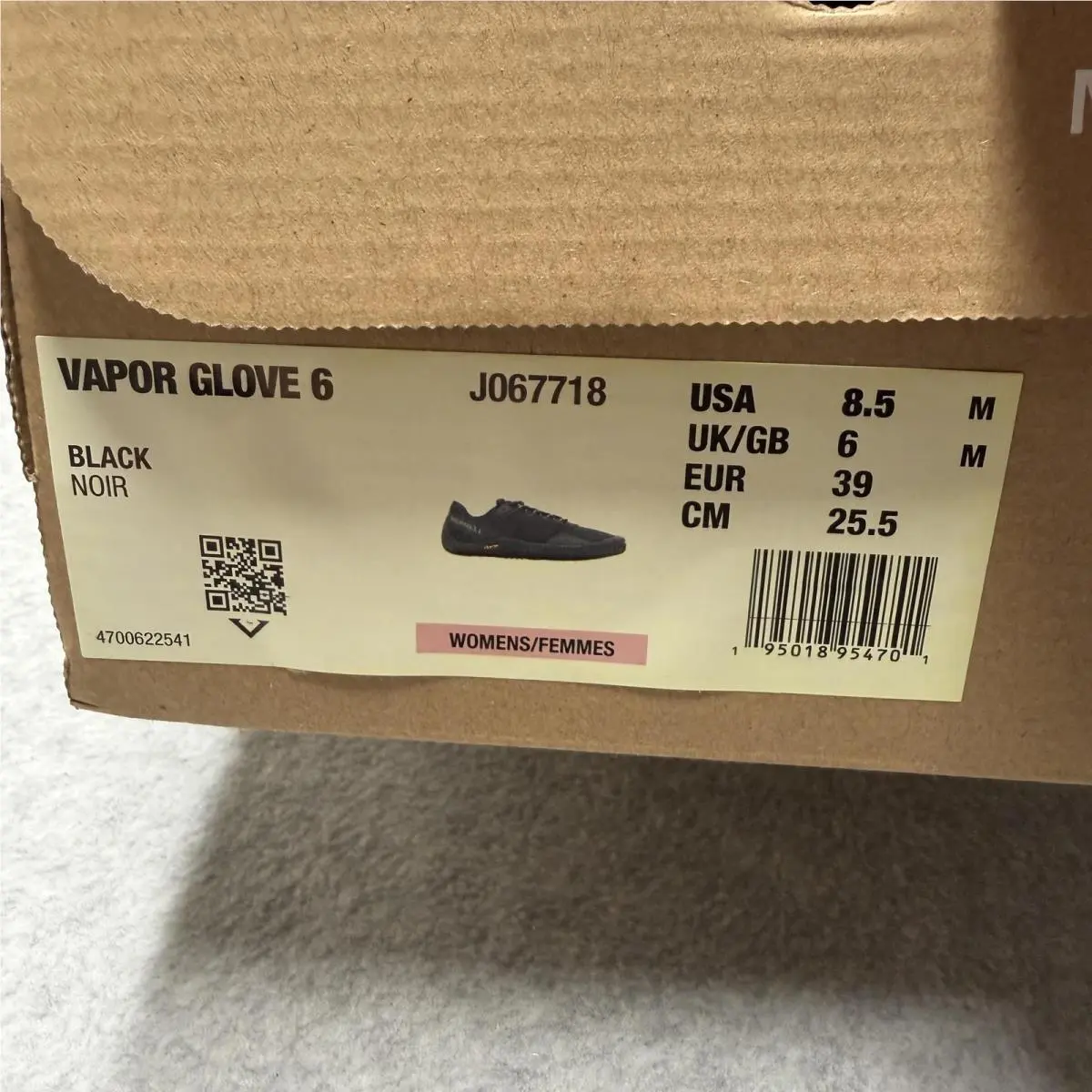 Merrell shoes - Merrell Vapor Glove 6 - Vapor Glove - J067718 - Black 0