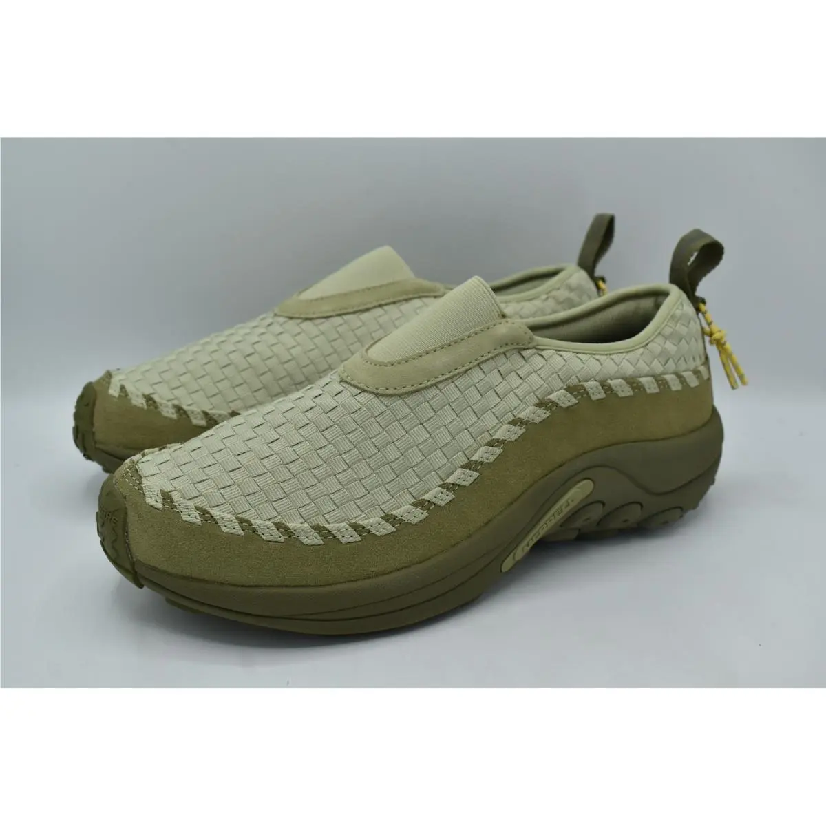 Merrell Mens 11.5 Jungle Moc Evo Woven SE Willow Green Slip On Shoes Gorpcore