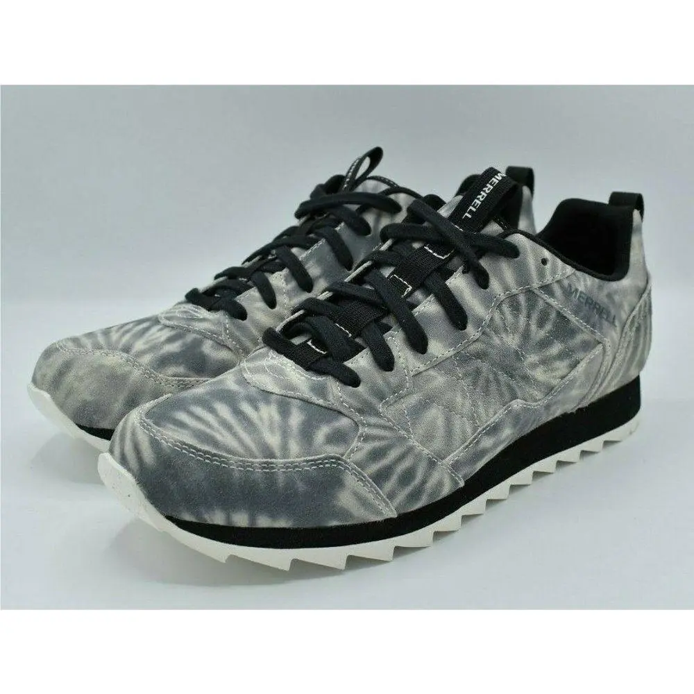 Merrell Mens Size 10 M Tie Dye Black Alpine Suede Sneaker Shoe J002273