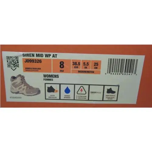 Merrell shoes - Merrell SIREN MID WP AT - Brindle/Boulder (UPC: 044209692413) 18