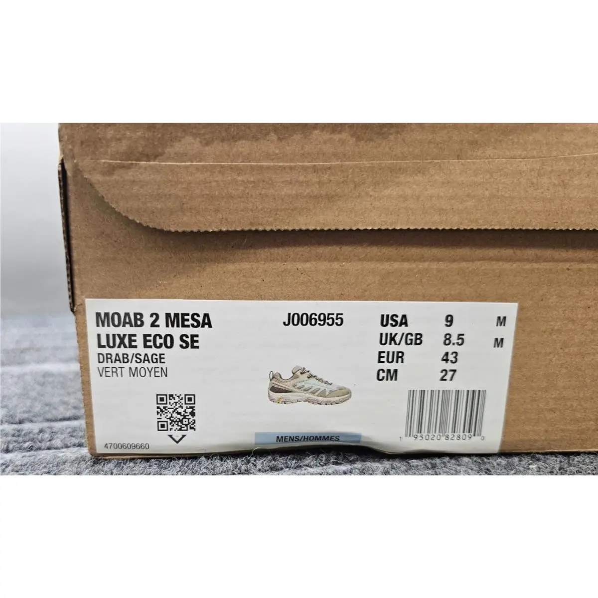 Merrell shoes - moab 2 Mesa Luxe Eco SE - J006955 - drab/sage (UPC: 195020828090) 0