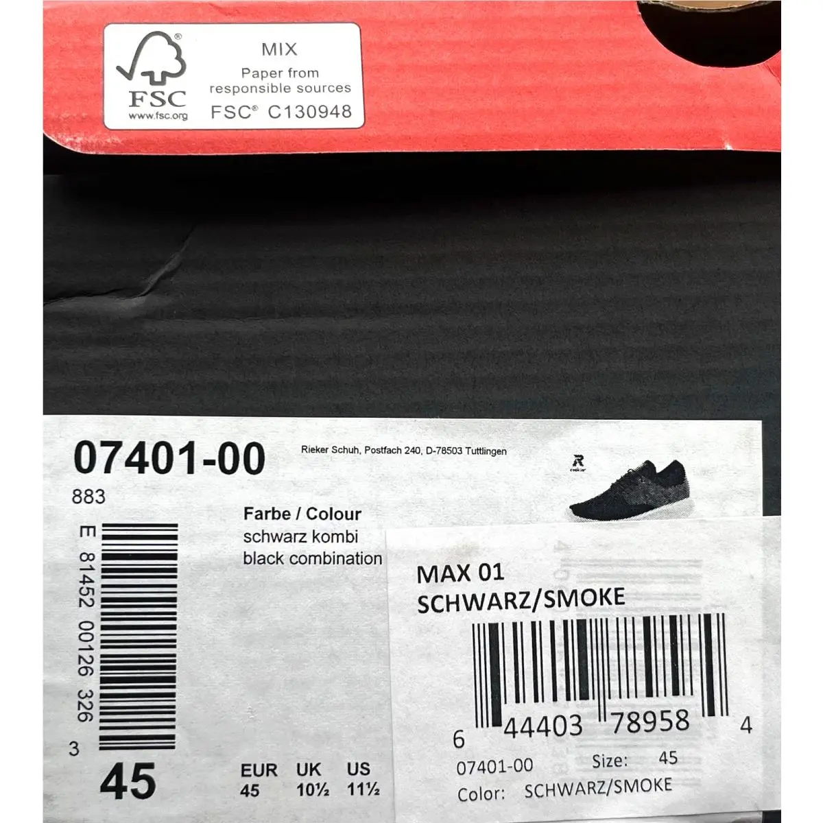 Rieker shoes - Rieker Max - Max - Black (UPC: 644403789584) 8