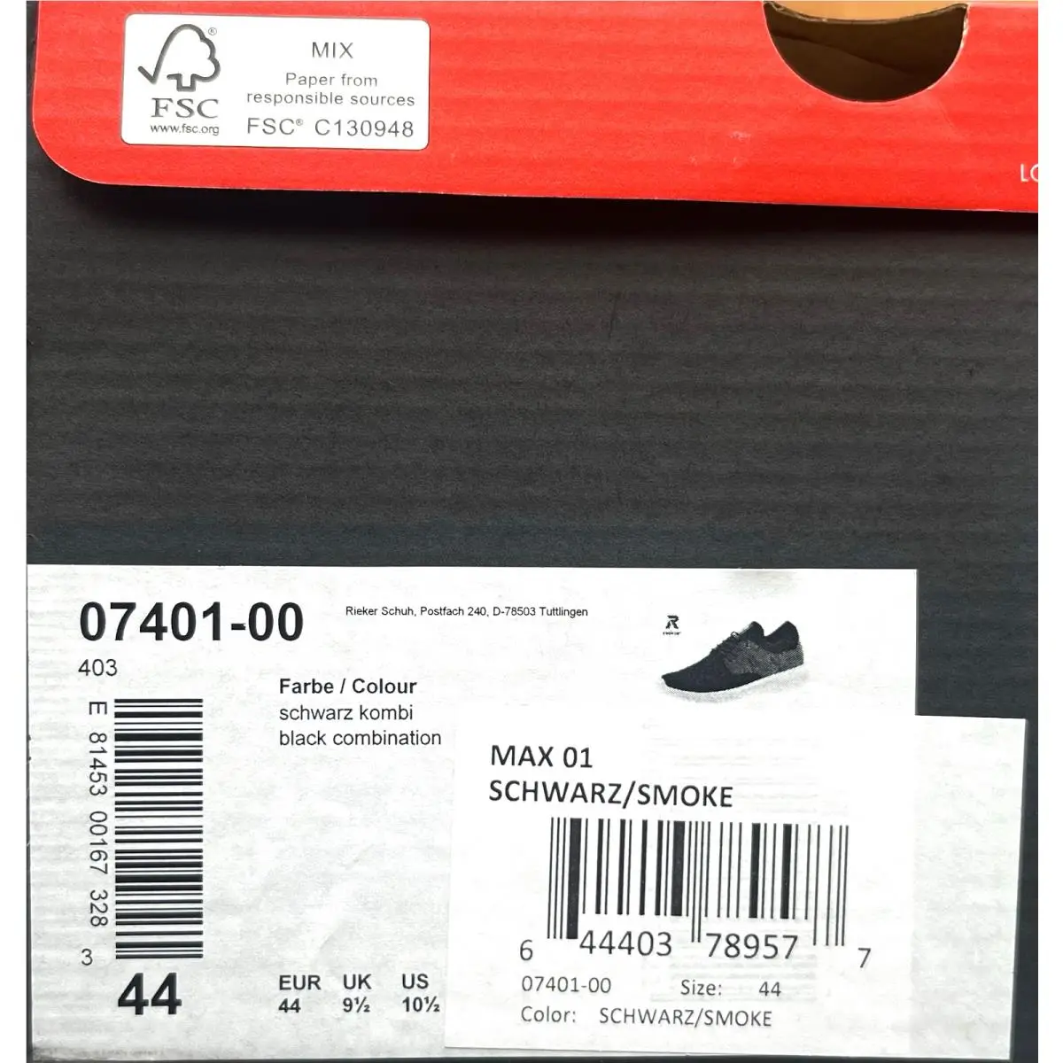 Rieker shoes - Rieker Max - Max - Black (UPC: 644403789577) 6