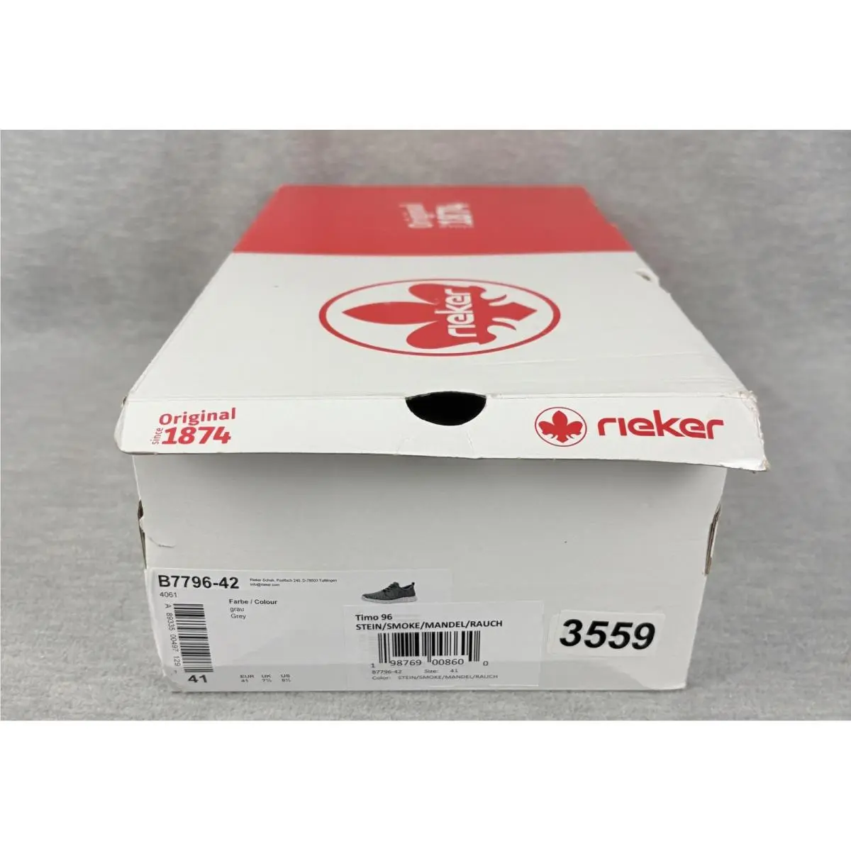 Rieker shoes - Timo 96 - Timo - Gray 12