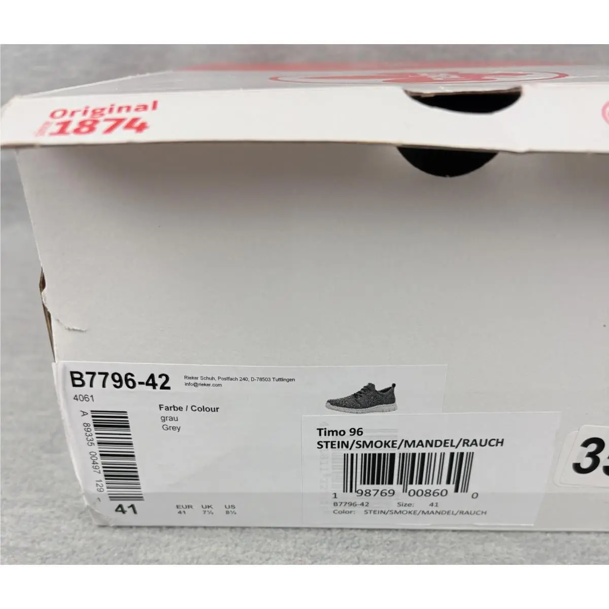Rieker shoes - Timo 96 - Timo - Gray 6