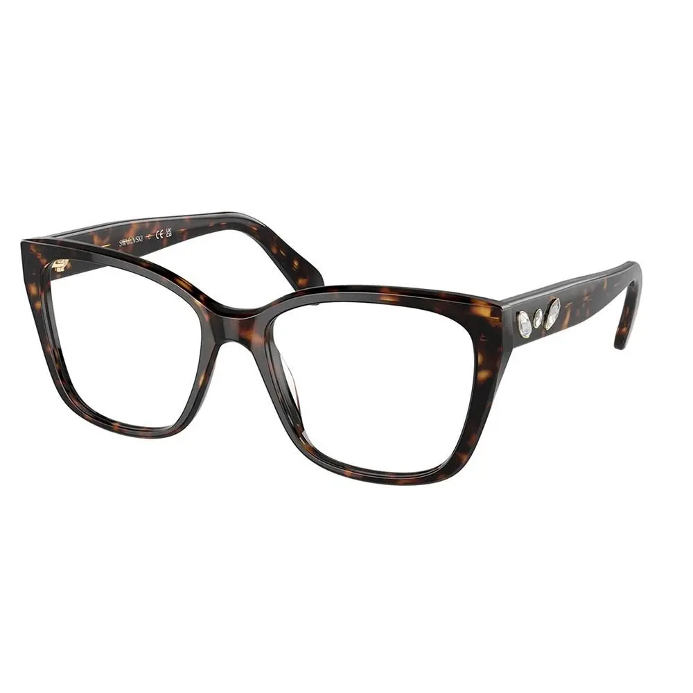Swarovski SK 2008 1002 Havana Plastic Cat-eye Eyeglasses 51mm