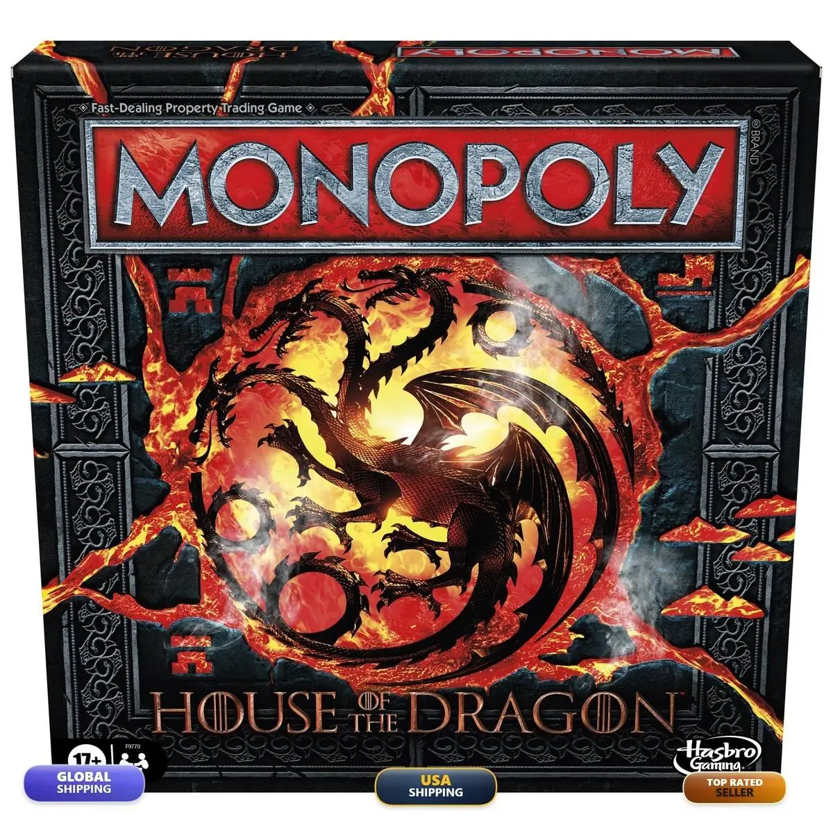 Monopoly House of The Dragon Edition Board Game 2-6 Players Ages 17+