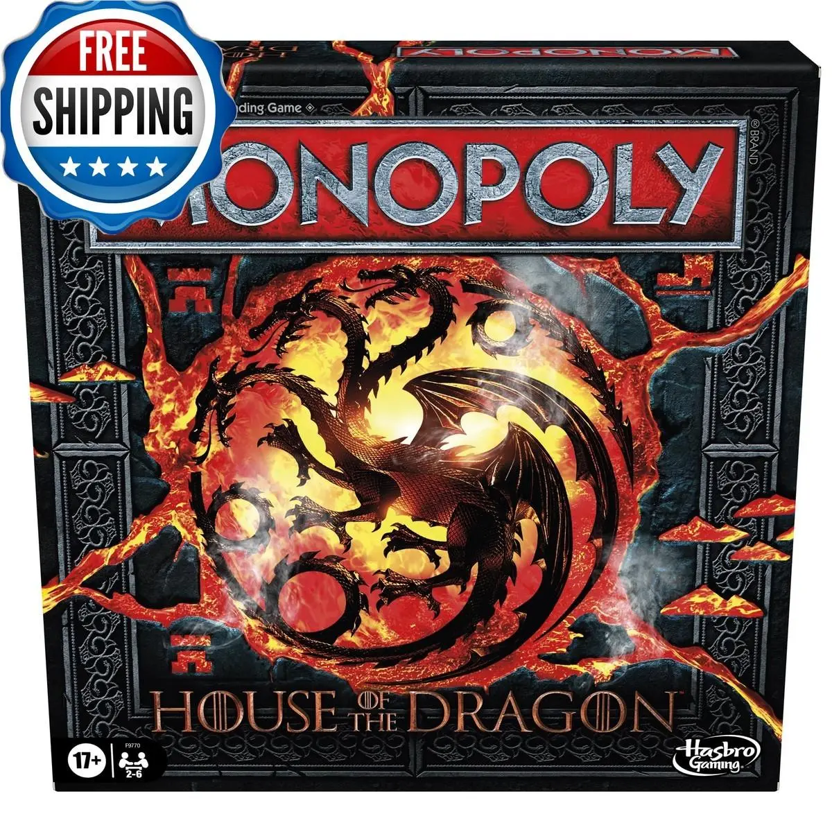 Monopoly House of The Dragon Edition Board Game 2-6 Players Ages 17+