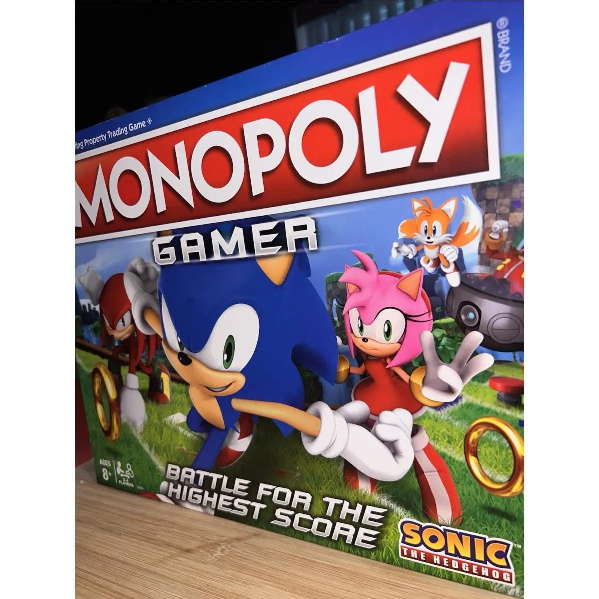 Hasbro Gaming Monopoly Gamer Sonic The Hedgehog Board Game 2018 2+ Players Ag…