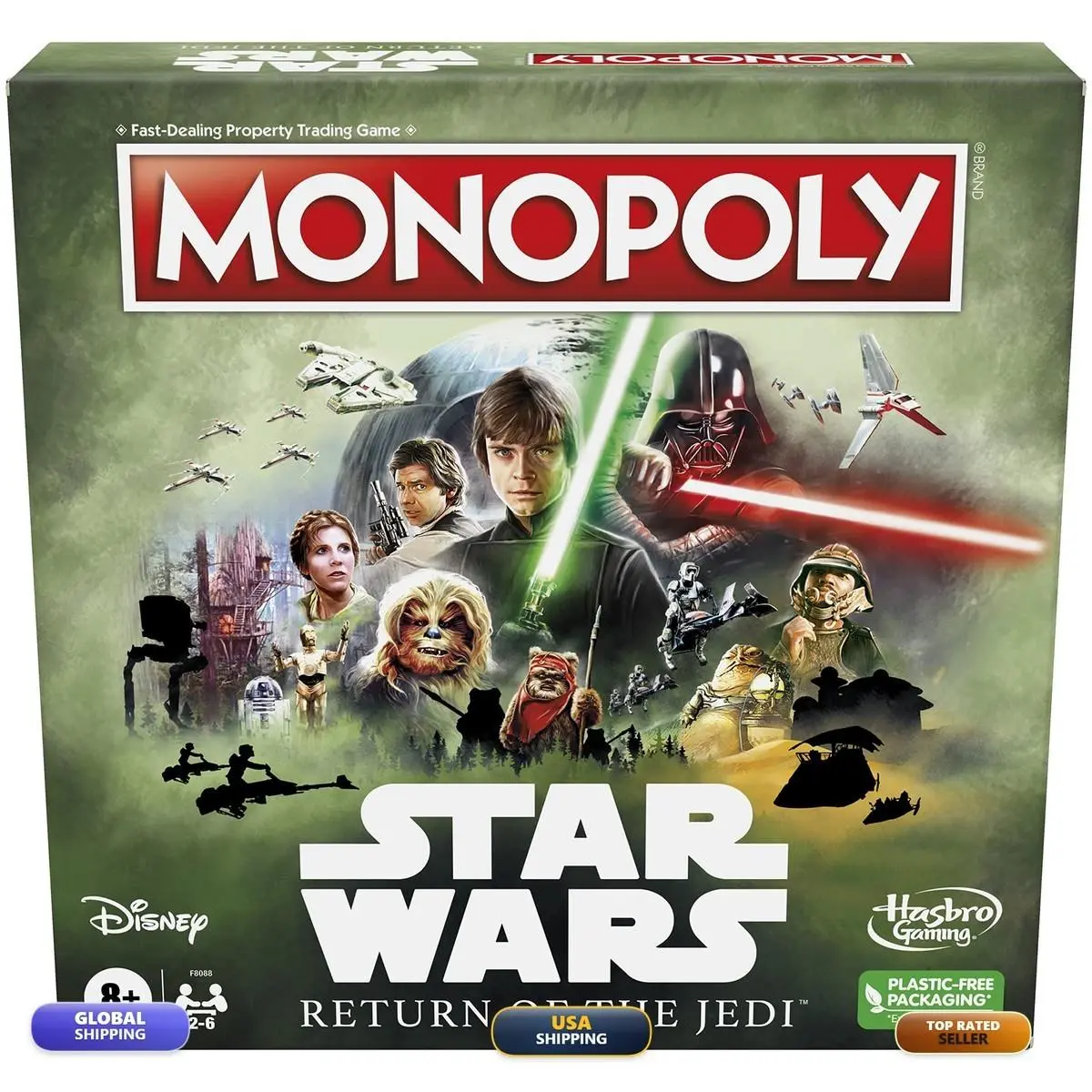 Monopoly Star Wars Return of The Jedi Board Game For 2-6 Players Ages 8+
