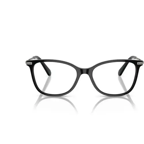 Swarovski SK2010 Womens 52 mm Square Eyewear Glasses Black Frame Studded