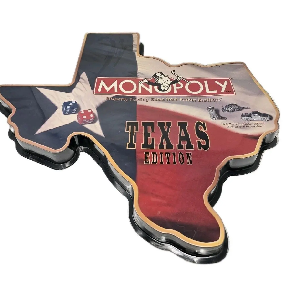 1999 Hasbro The Texas Edition Property Trading Monopoly Board Game
