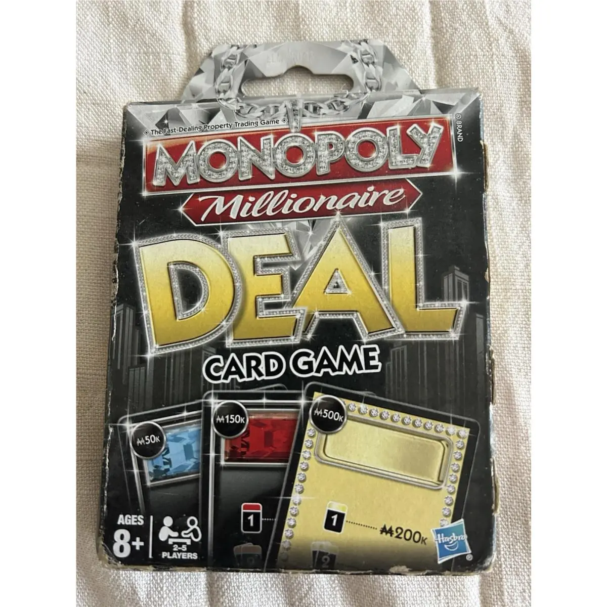 Hasbro Monopoly Millionaire Deal Card Game 2011 Box Has Wear Rare Htf
