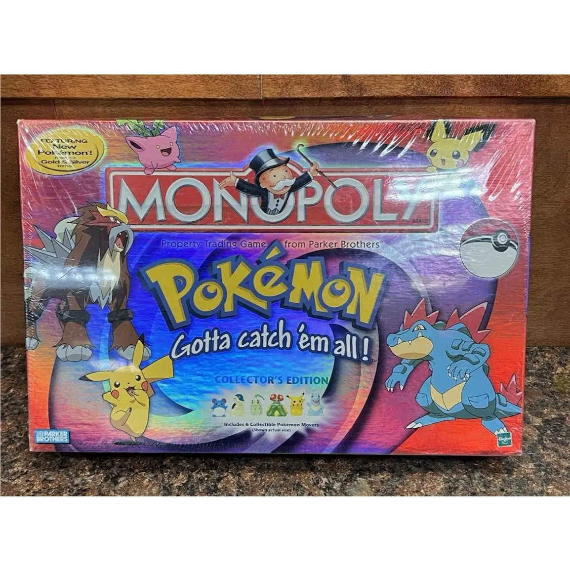 Pokémon Monopoly Gold Silver Collector`s Edition Game 2001 Pokemon b-2