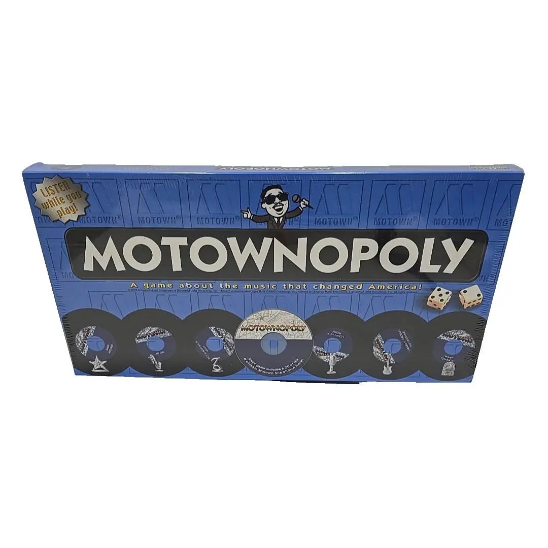 Motownopoly Motown Music Monopoly Board Game 2003 CD