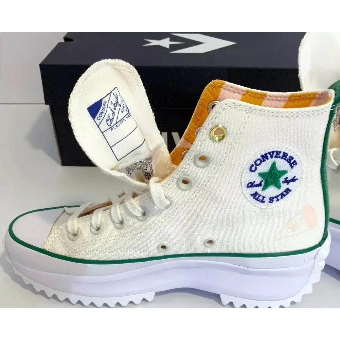 Converse shoes - Converse Run Star Hike Platform Camp Converse - A10921C - Egret/White/Green 6