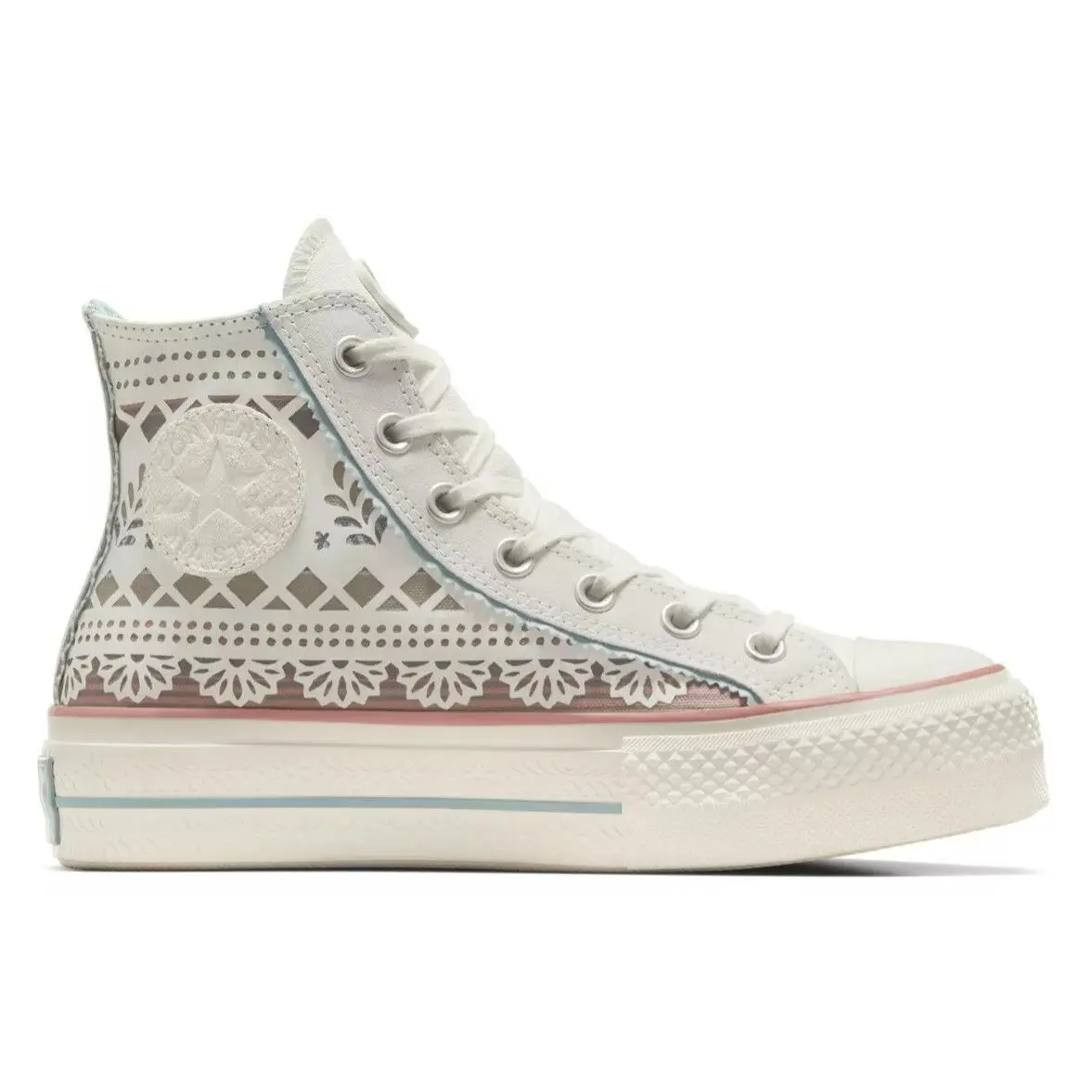 Converse shoes - Chuck Taylor All Star Lift Day Of The Dead - A12439C - Egret/Infinity Pool 8