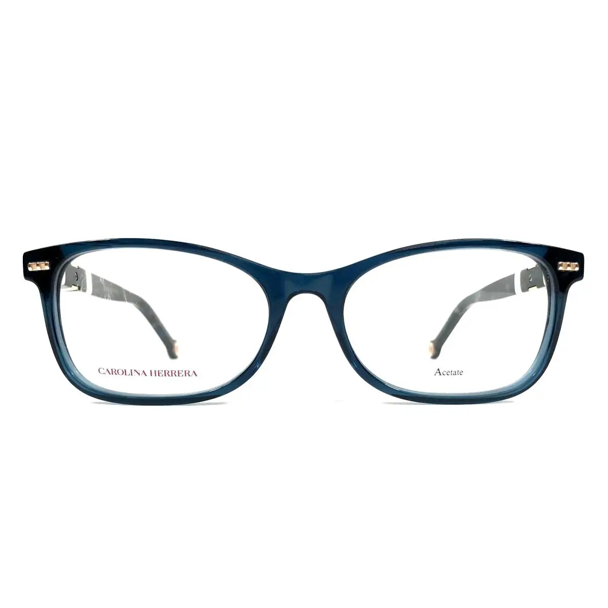 Eyeglasses Frames HER0110 XP8 Blue Ivory Rectangle 54-17-145 by Carolina Herrera