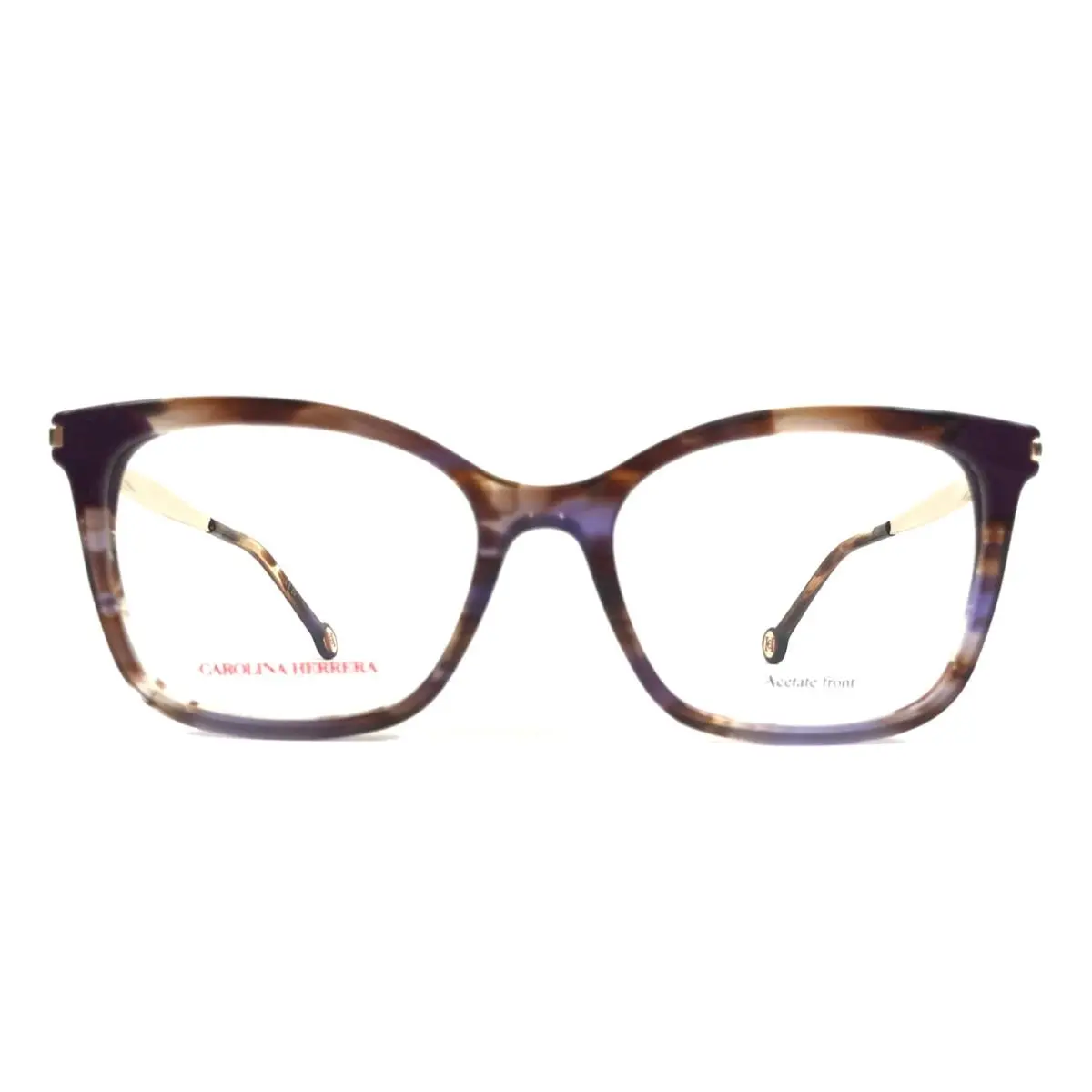Carolina Herrera Eyeglasses Frames HER0309 L7W Brown Purple Cat Eye 53-17-140 - Frame: Multicolor