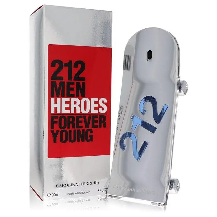Carolina Herrera 212 Heroes Eau de Toilette Spray 3 oz 90 ml Men`s Fragrance