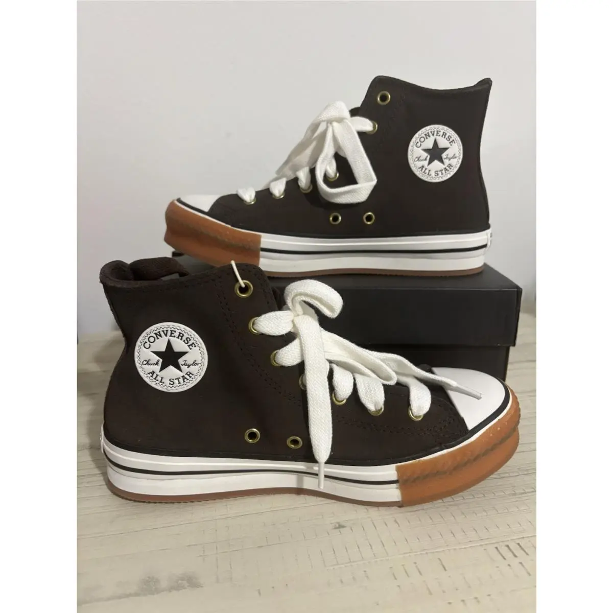 Ctas Eva Lift - Fresh Brew/vintage White/gum - 5 US by Converse