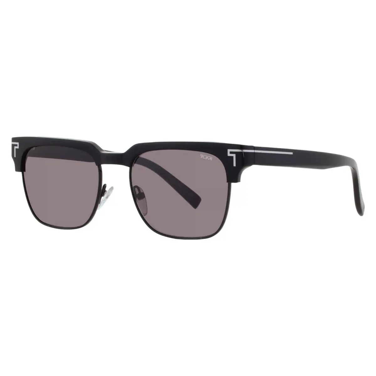 Tumi Grey Square Men`s Sunglasses STU514 0BLA 53 STU514 0BLA 53