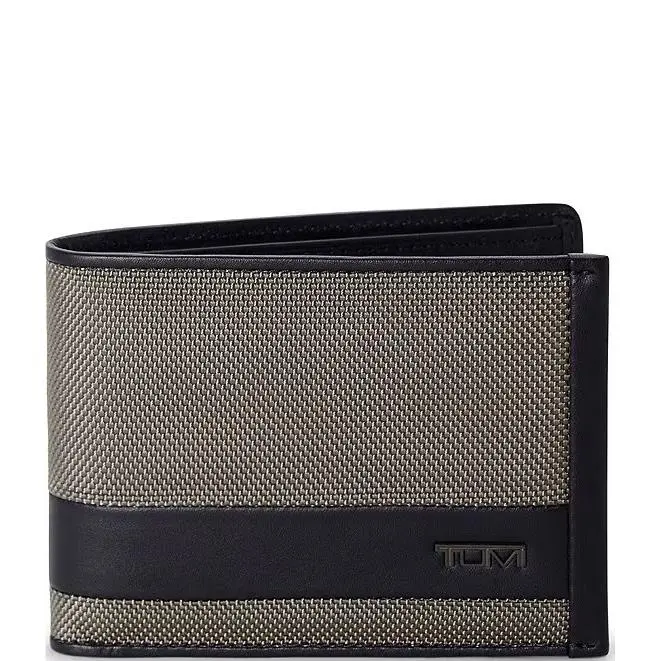 Tumi Alpha Slg Double Billfold Rfid Wallet Grey Alloy 01192233GAL2-NWT
