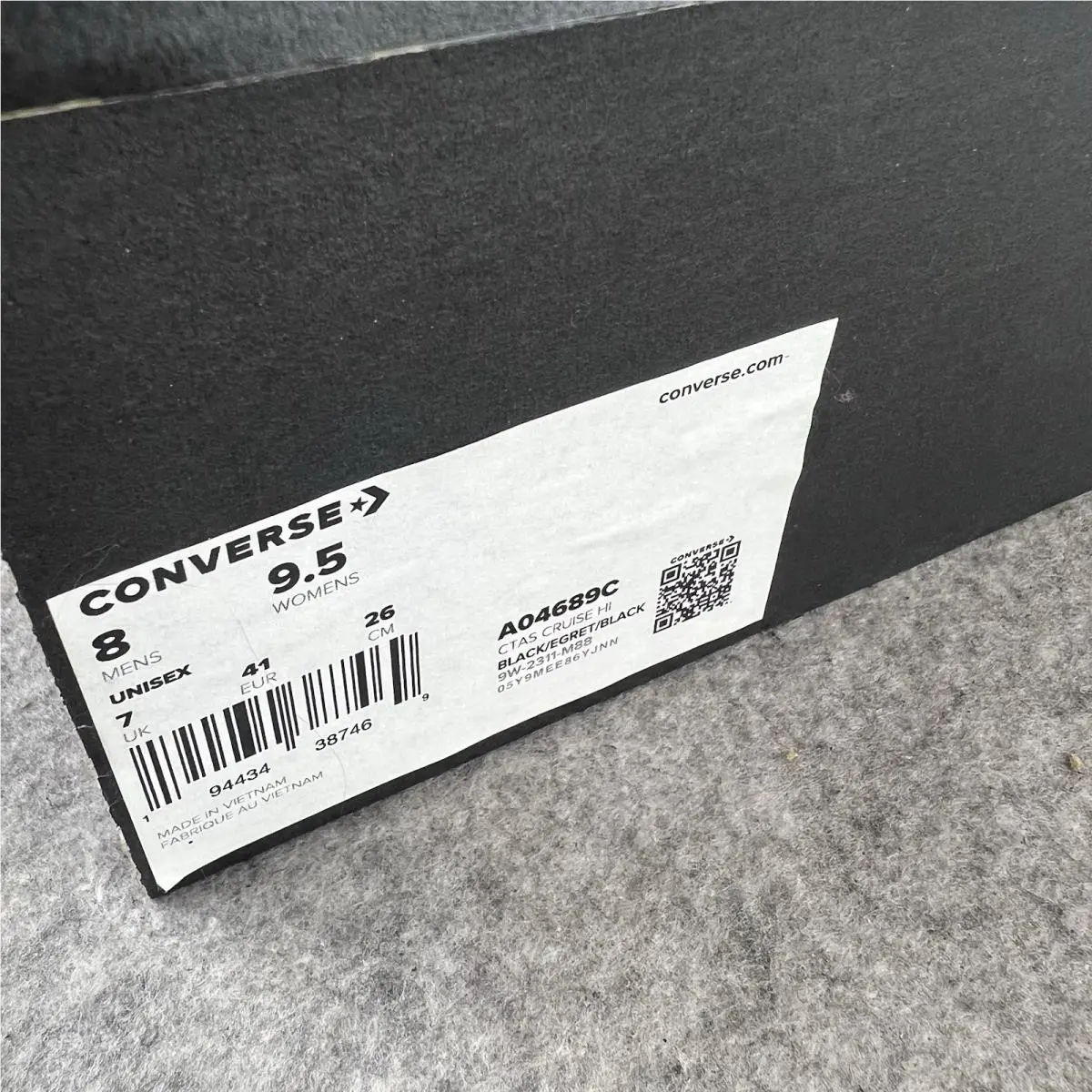Converse shoes - Converse Chuck Taylor All Star Hi - Black (UPC: 0194434387469) 8