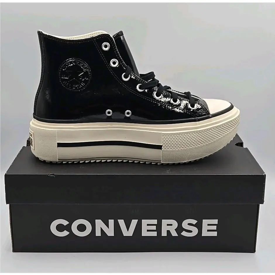Chuck Taylor All Star Lift Double Stack Platform Patent Leather Shoes by Converse