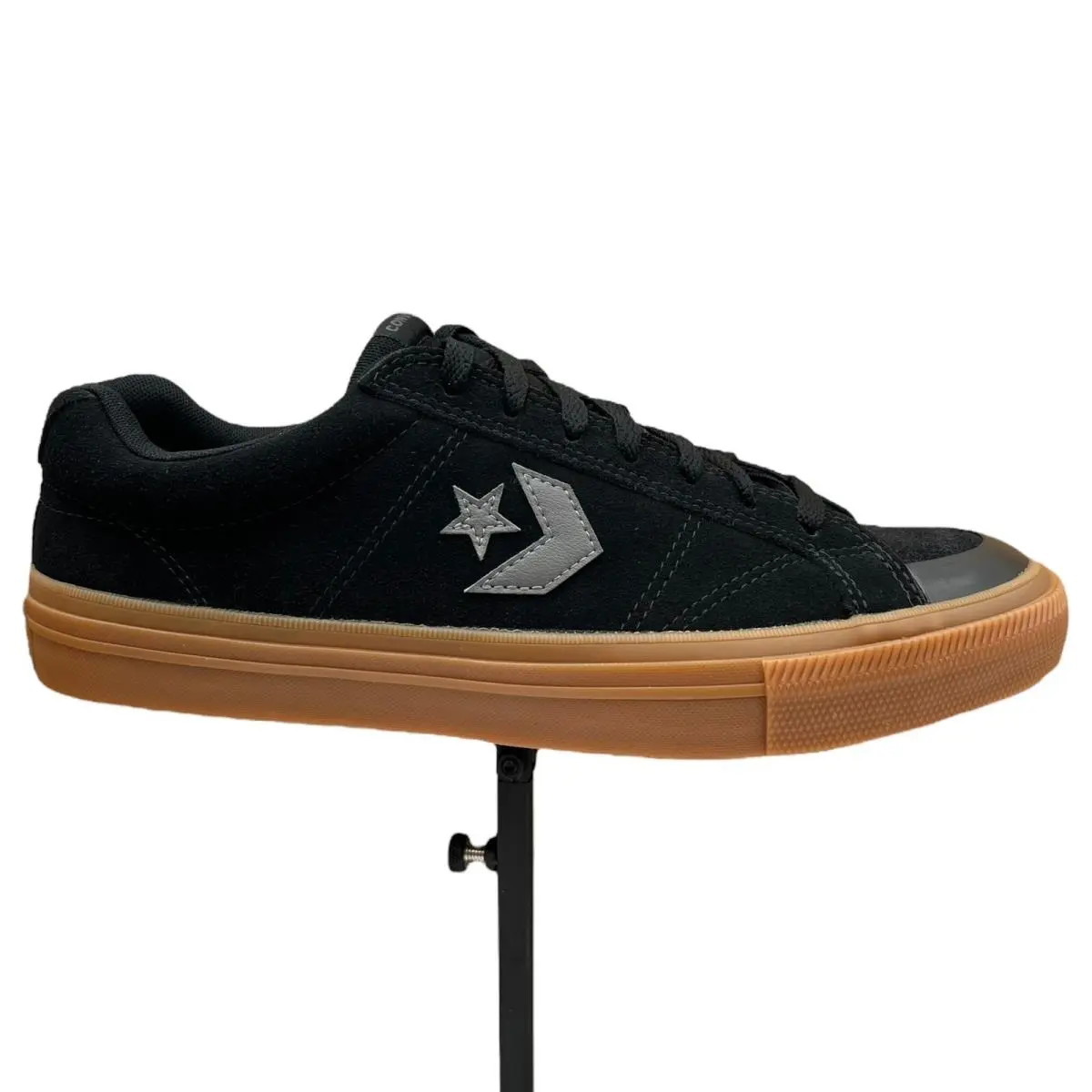 Converse Mens Suede Skate Sneakers Size 11 Black Gum Sole Sport Casual Lace up