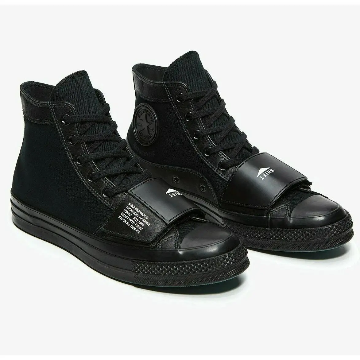 x Neighborhood Chuck 70 Moto Strap Black 165603C Mens Size 4 by Converse
