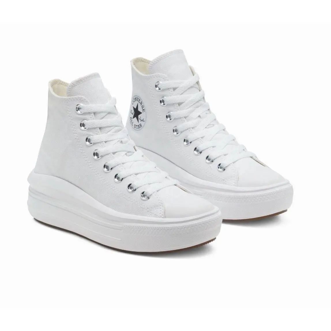 Chuck Taylor All Star Move High Top Canvas Shoes White Size Women’s 8.5 by Converse