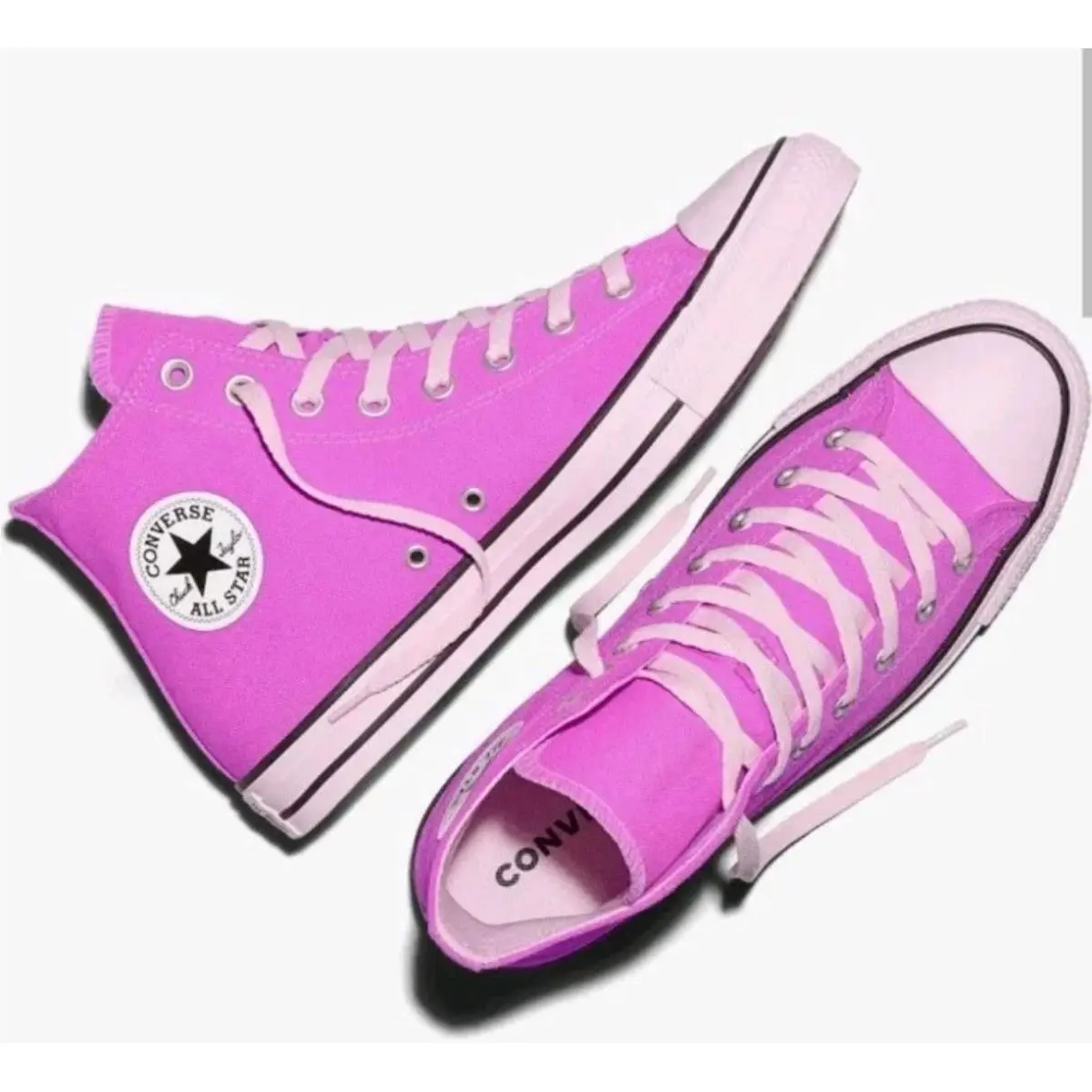 Ctas Sneakers Women 12 Mens 10 Shocking Orchid Pink High Top by Converse