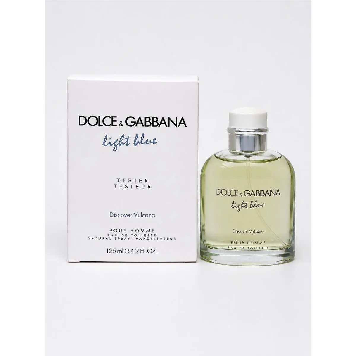 Dolce Gabbana Light Blue Discover Vulcano Pour Homme Eau de Toilette Tester