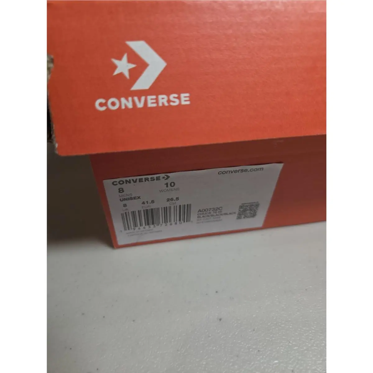 Converse shoes - Converse Chuck Taylor All Star Leather High Top - A00732C - Black 9