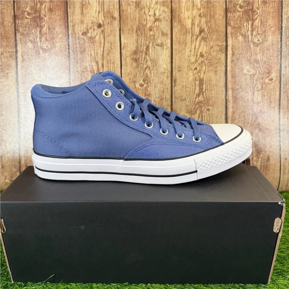 Ctas Malden Street Mid Shoes Mens Size 10 Indigo Storm Blue Canvas Nw by Converse