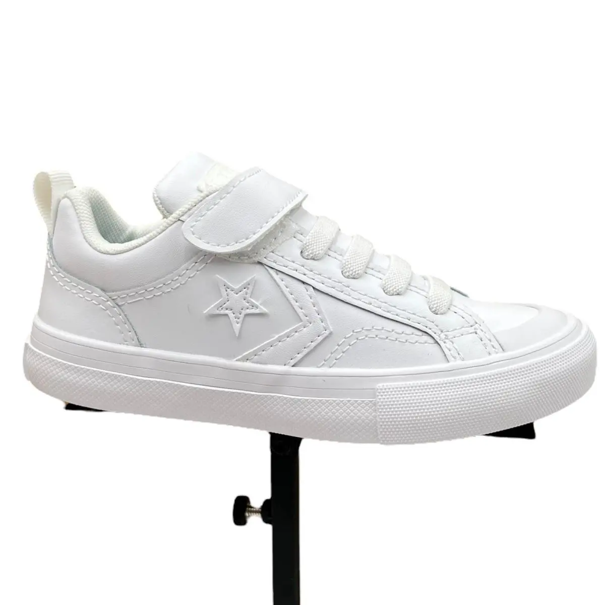Pro Blaze Little Boys Girls Slip-on Leather Sneaker Size 13 Solid White by Converse