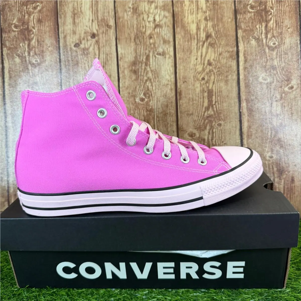 Chuck Taylor All Star Hi Mens Size 10 Pink Shocking Orchid High Top by Converse