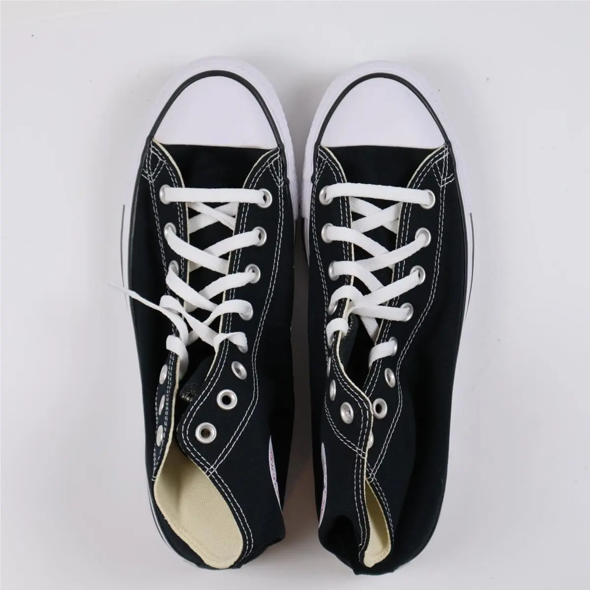 Shoes Chuck Taylor All Star Hi Black Canvas Mens 9 Womens 11 by Converse