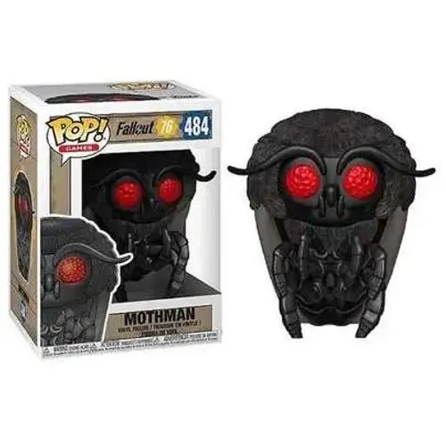 Funko Pop Games Fallout 76 Mothman 484 Vinyl Figure Black Red Cryptid